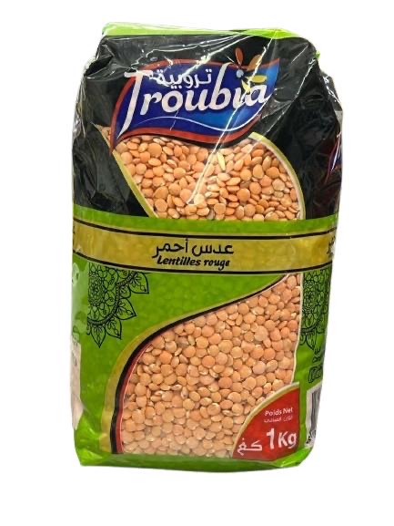 عدس تروبية احمر 1كغ