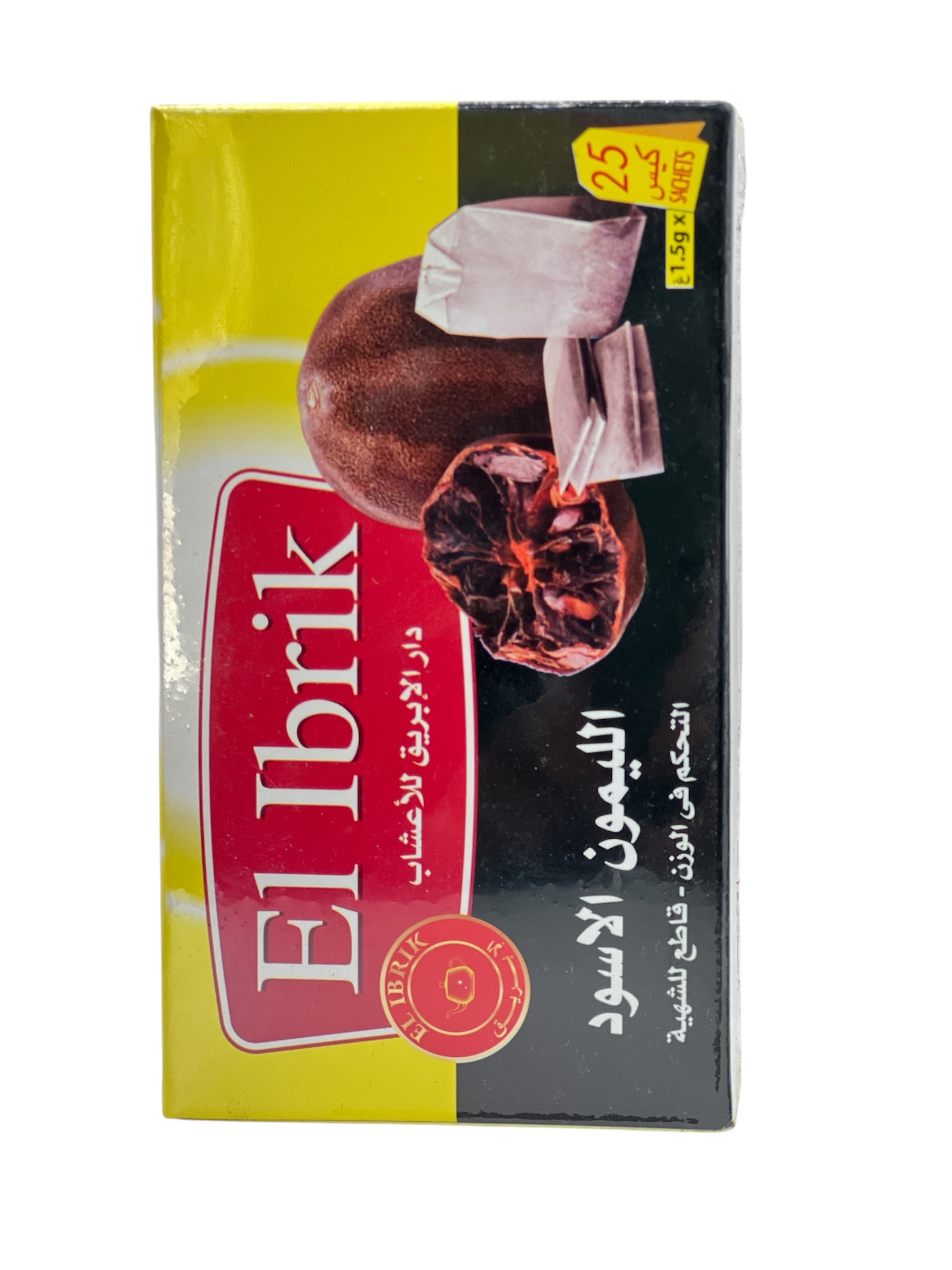 شاي الليمون الاسود الابريق 25 كيس